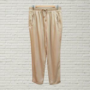 STREETWEAR SOCIETY Light Beige Drawstring Pants